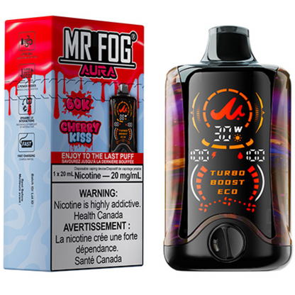 MR FOG AURA 60K Disposable Vape - Cherry Kiss Cloud Island Vapour MR FOG AURA 60K Disposable Vape - Cherry Kiss Cloud Island Vapour