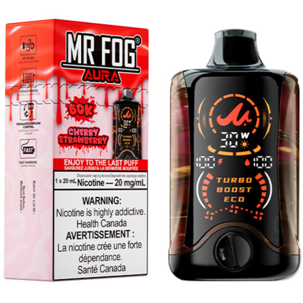 MR FOG AURA 60K Disposable Vape Cherry Strawberry