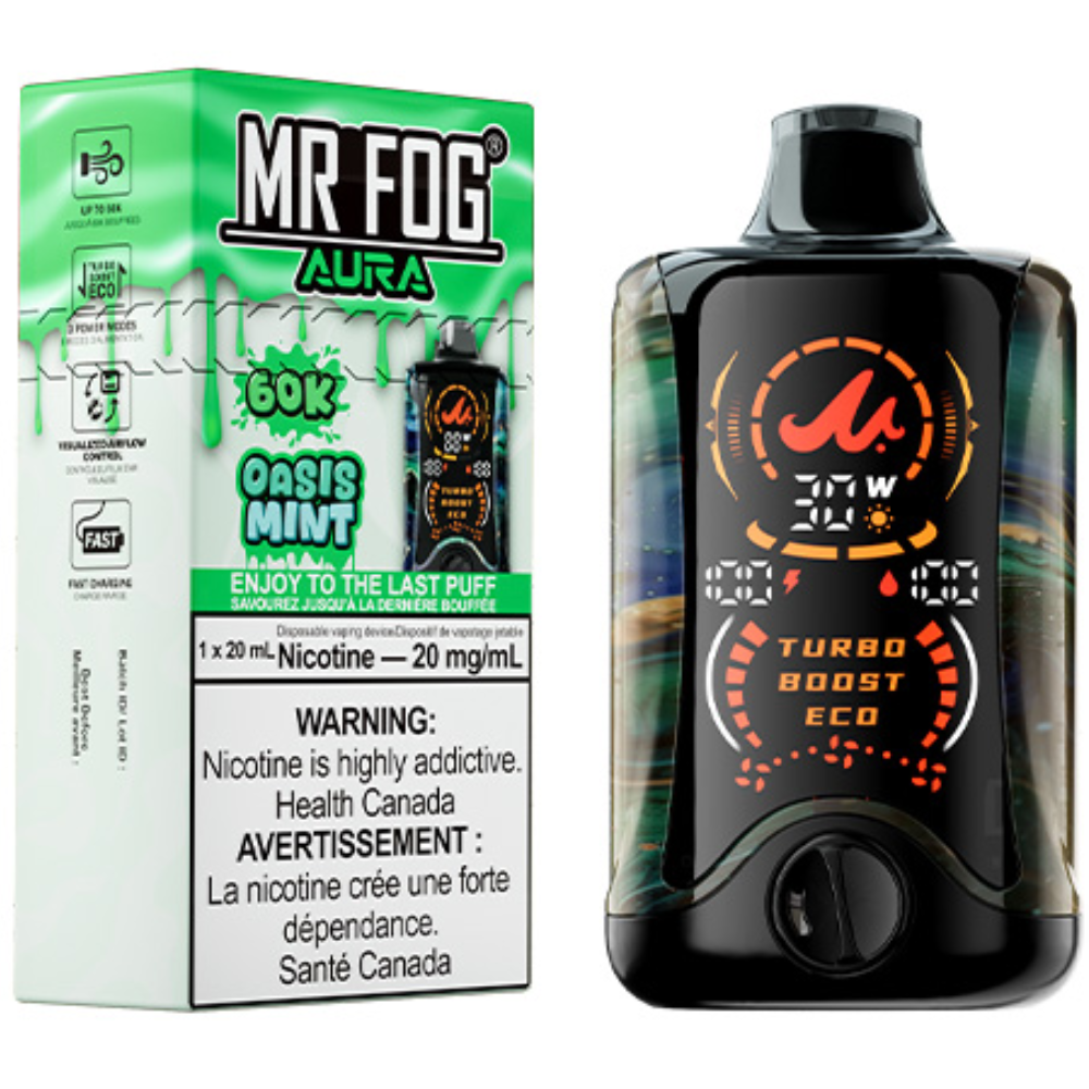 MR FOG AURA 60K Disposable Vape Oasis Mint