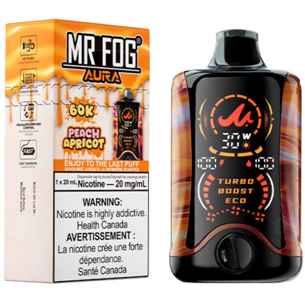 MR FOG AURA 60K Disposable Vape Peach Apricot