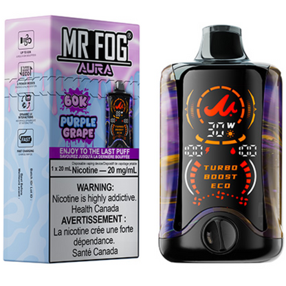 MR FOG AURA 60K Disposable Vape Purple Grape
