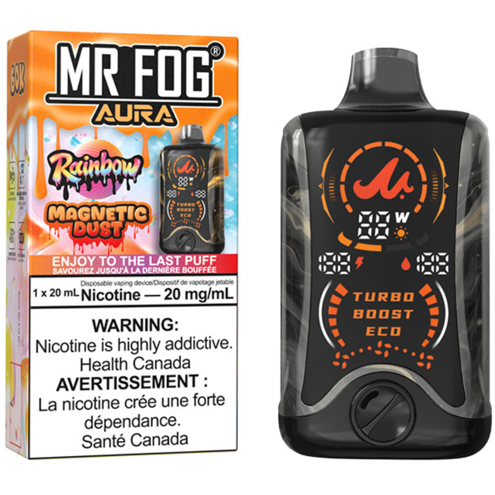 MR FOG AURA 60K Disposable Vape Rainbow Magnetic Rocks