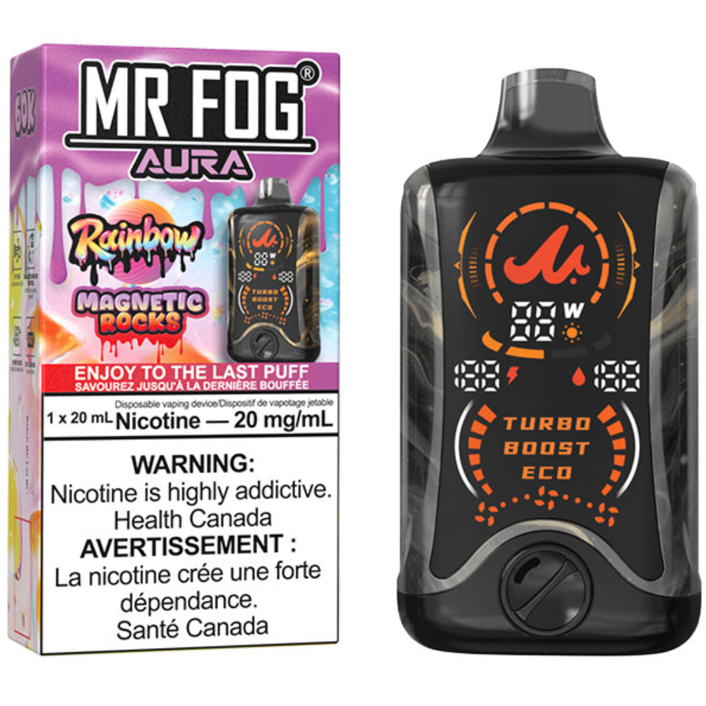 MR FOG AURA 60K Disposable Vape Rainbow Magnetic Rocks
