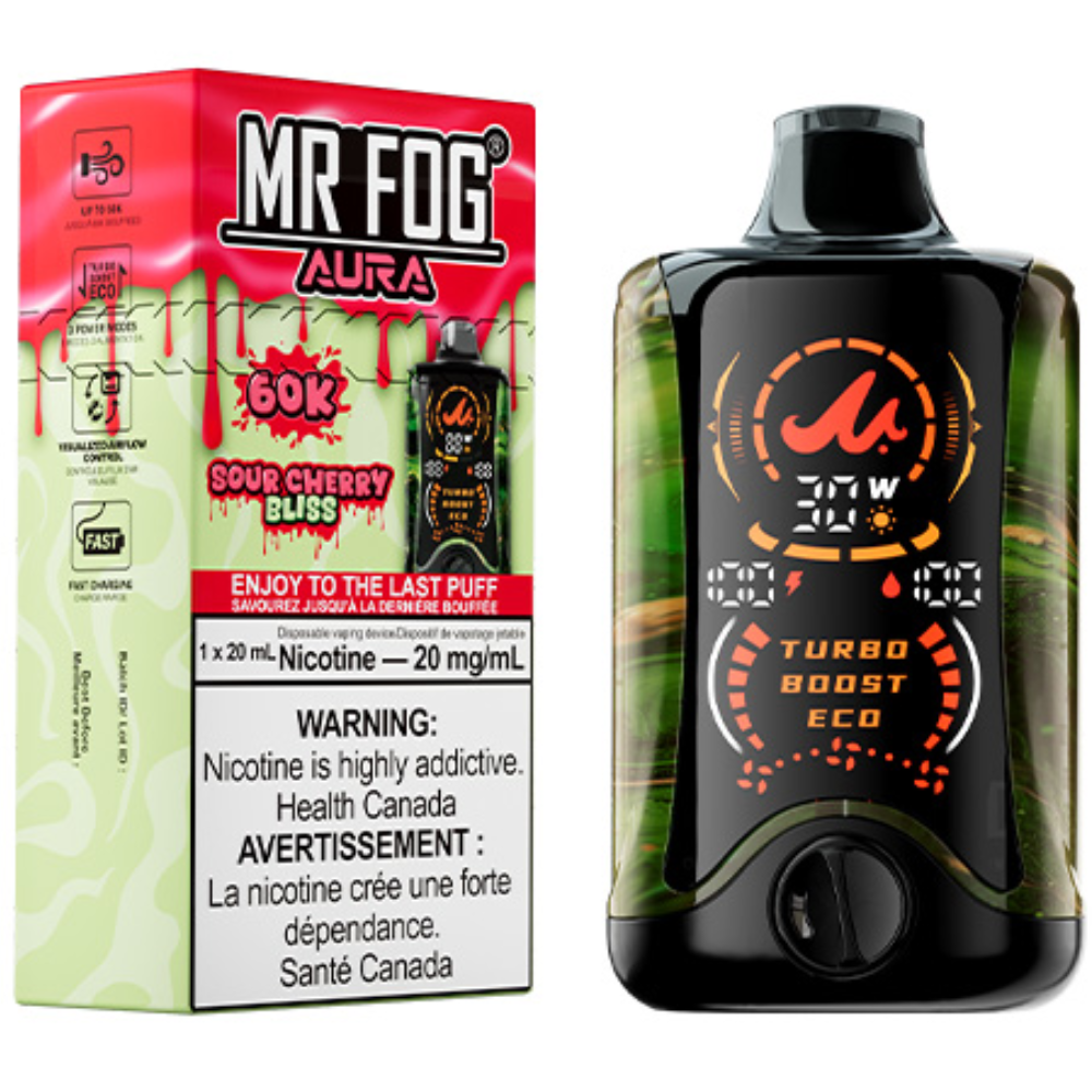 MR FOG AURA 60K Disposable Vape Sour Cherry Bliss