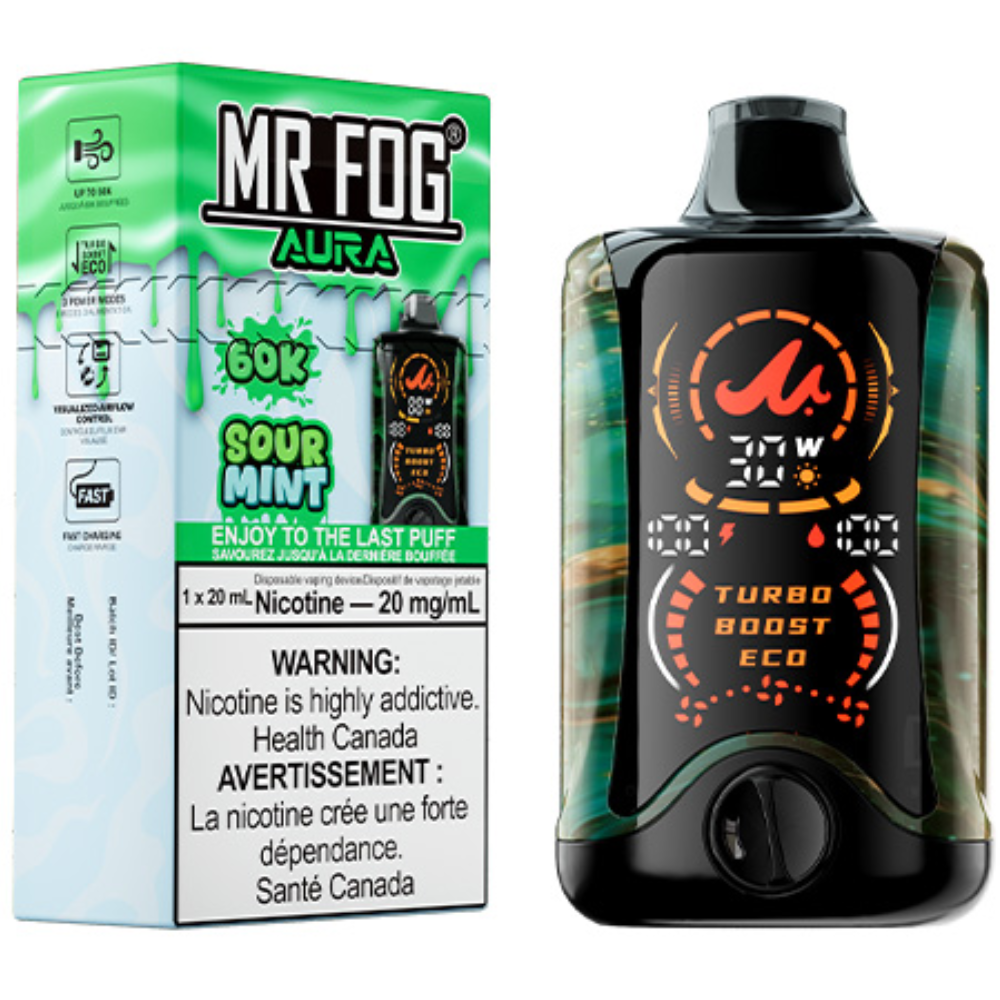 MR FOG AURA 60K Disposable Vape Sour Mint