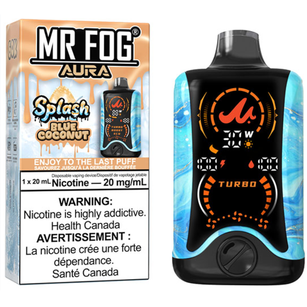 MR FOG AURA 60K Disposable Vape Splash Blue Coconut