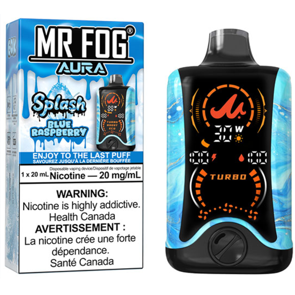 MR FOG AURA 60K Disposable Vape Splash Blue Raspberry