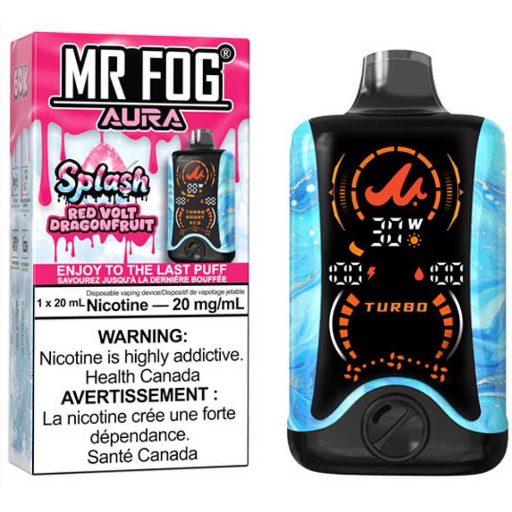 MR FOG AURA 60K Disposable Vape Splash Red Volt Dragonfruit
