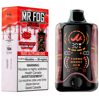MR FOG AURA 60K Disposable Vape Strawberry Blow Pop