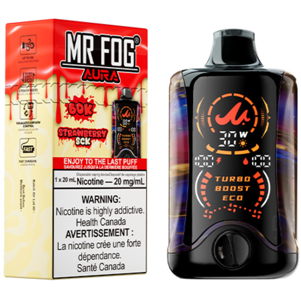 MR FOG AURA 60K Disposable Vape - Strawberry SCK  Cloud Island Vapour