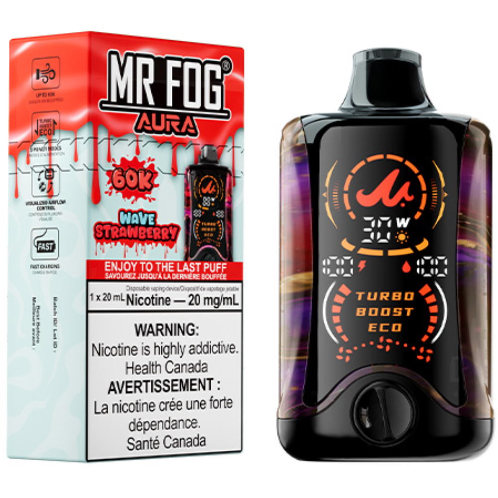 MR FOG AURA 60K Disposable Vape Wave Strawberry