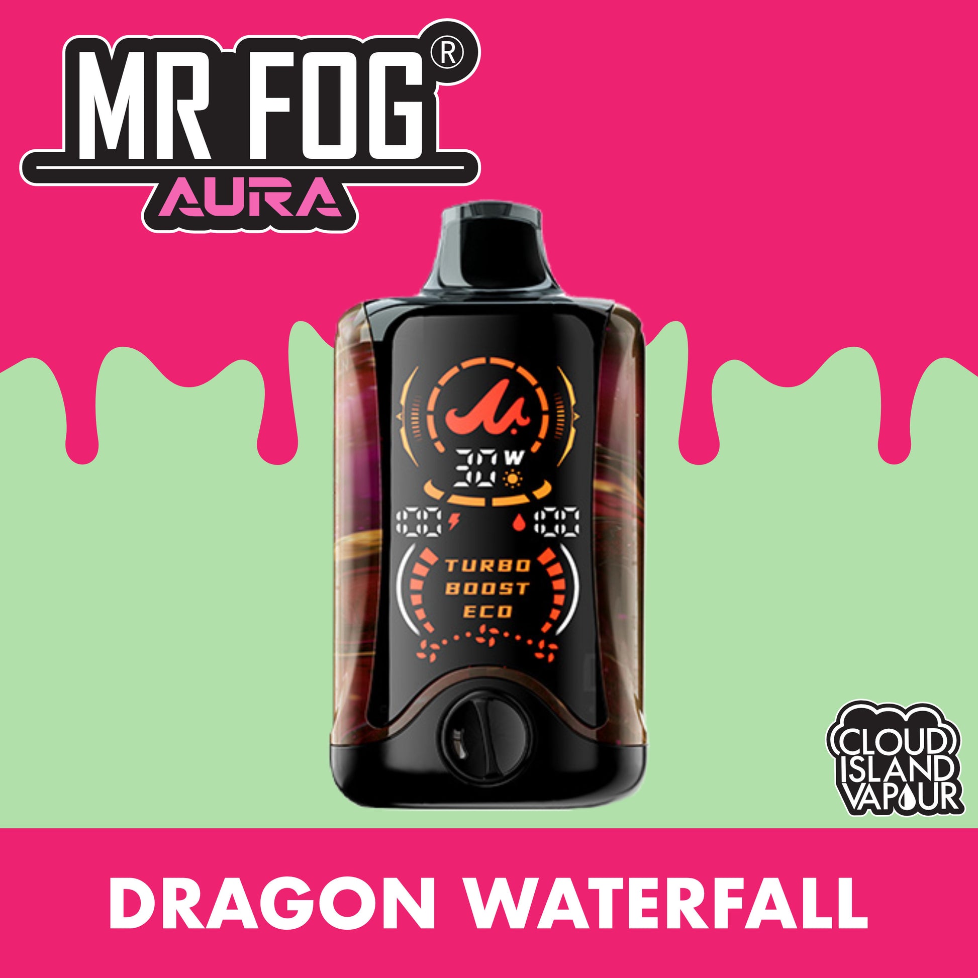 MR FOG AURA 60K Disposable Vape - Dragon Waterfall Cloud Island Vapour MR FOG AURA 60K Disposable Vape - Dragon Waterfall Cloud Island Vapour
