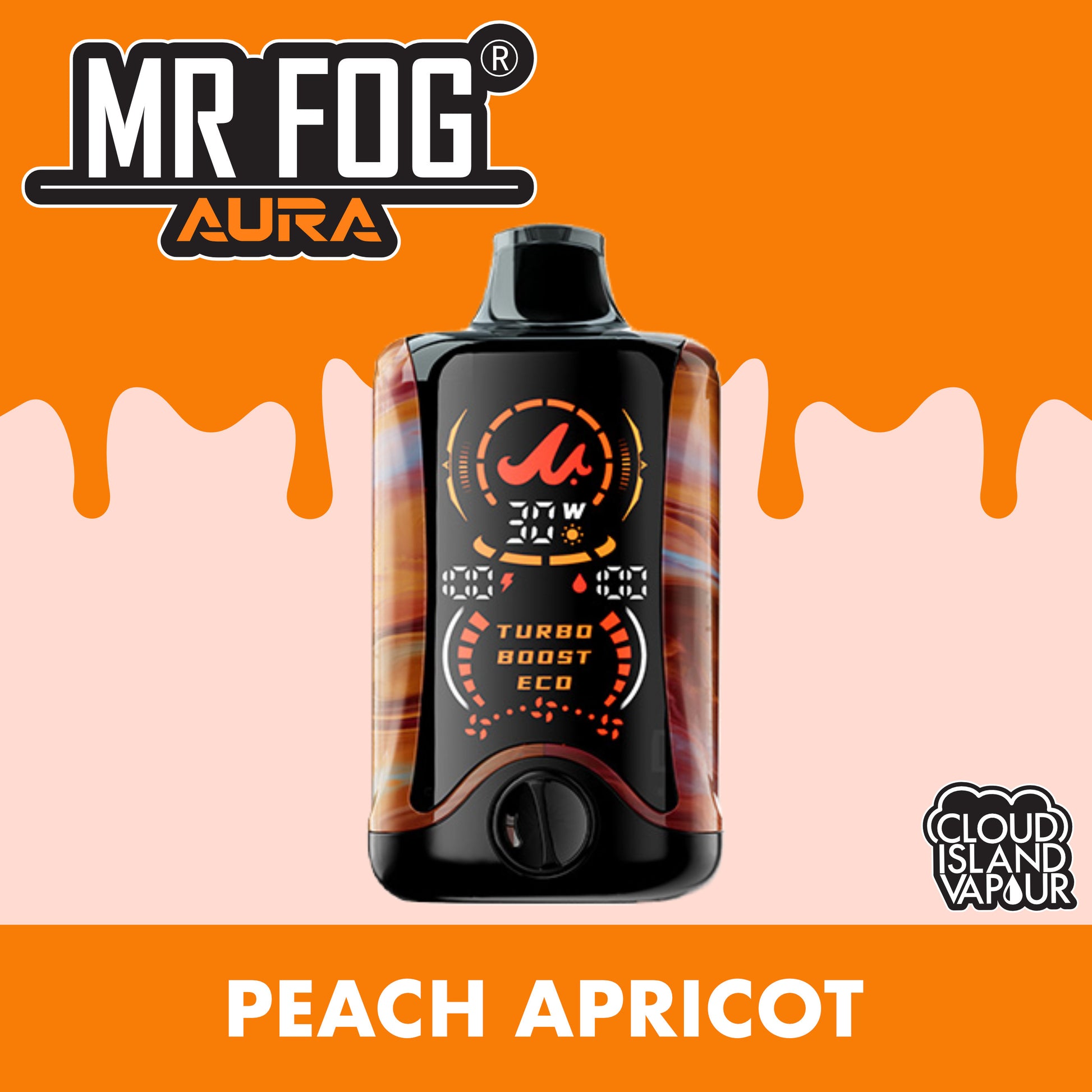 MR FOG AURA 60K Disposable Vape - Peach Apricot Cloud Island Vapour MR FOG AURA 60K Disposable Vape - Peach Apricot Cloud Island Vapour