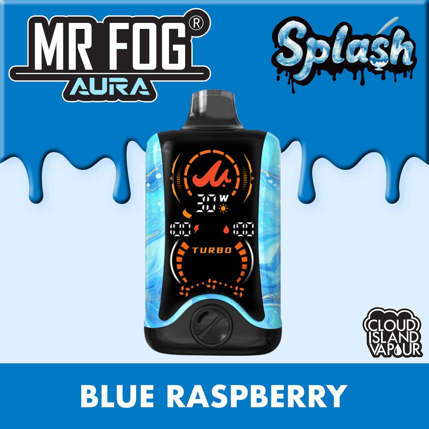 MR FOG AURA 60K Splash Blue Raspberry