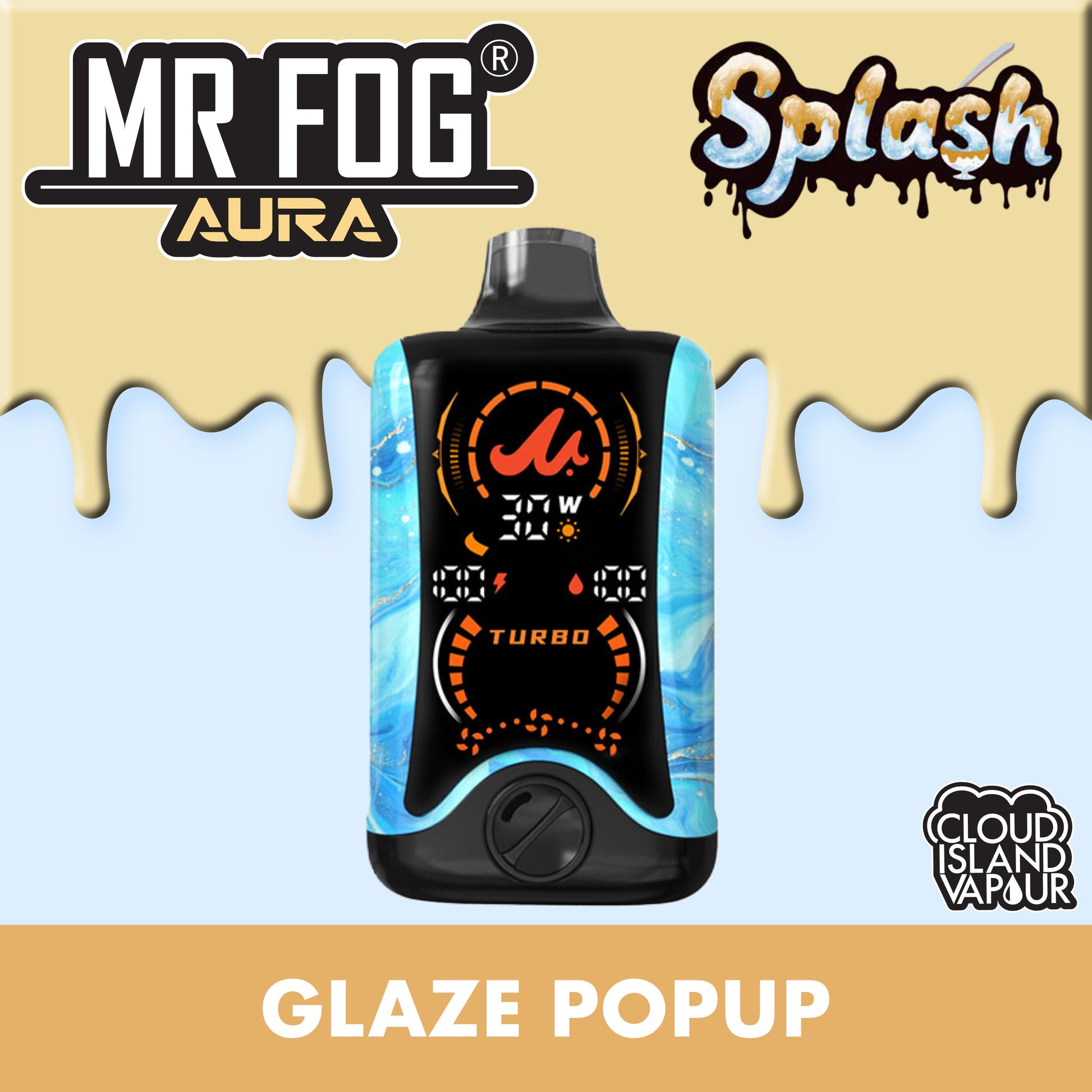 MR FOG AURA 60K Splash Glaze Popup