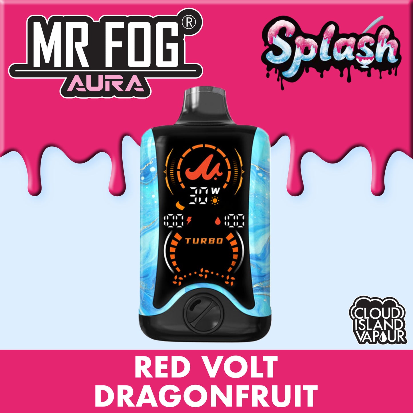 MR FOG AURA 60K Splash Red Volt Dragonfruit