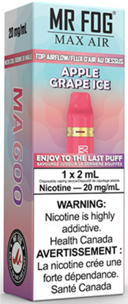 MR FOG MAX AIR MA600 Disposable Vape Apple Grape Ice