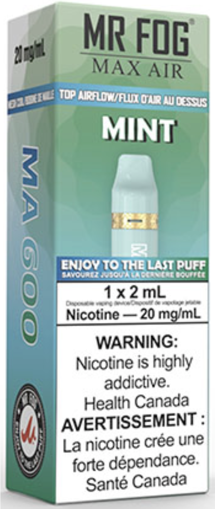 MR FOG MAX AIR MA600 Disposable Vape Mint