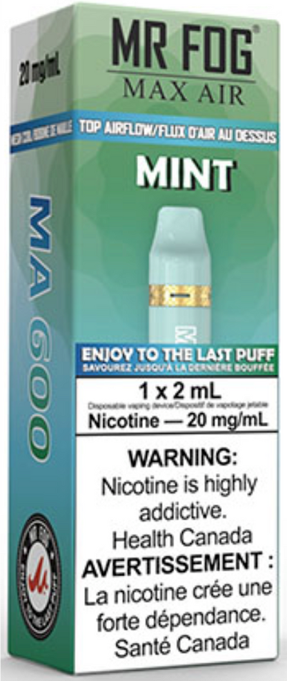 MR FOG MAX AIR MA600 Disposable Vape Mint