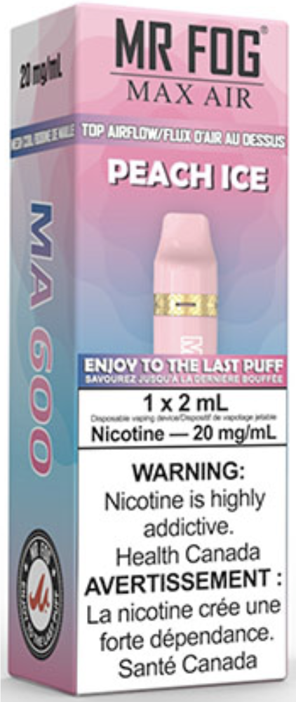 MR FOG MAX AIR MA600 Disposable Vape Peach Ice