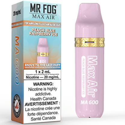 MR FOG MAX AIR MA600 Peach Blue Raspberry Ice