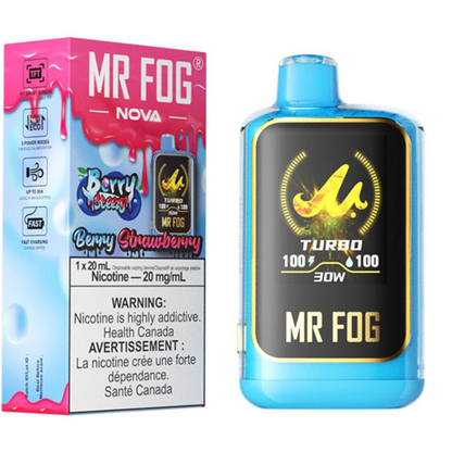 MR FOG NOVA 36K Disposable Vape - Berry Steezy Strawberry Cloud Island Vapour MR FOG NOVA 36K Disposable Vape - Berry Steezy Strawberry Cloud Island Vapour