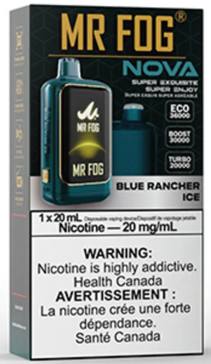 MR FOG NOVA 36K Disposable Vape - Blue Rancher Ice Cloud Island Vapour MR FOG NOVA 36K Disposable Vape - Blue Rancher Ice Cloud Island Vapour