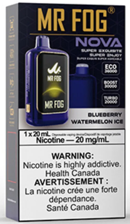 MR FOG NOVA 36K Disposable Vape - Blueberry Watermelon Ice Cloud Island Vapour MR FOG NOVA 36K Disposable Vape - Blueberry Watermelon Ice Cloud Island Vapour