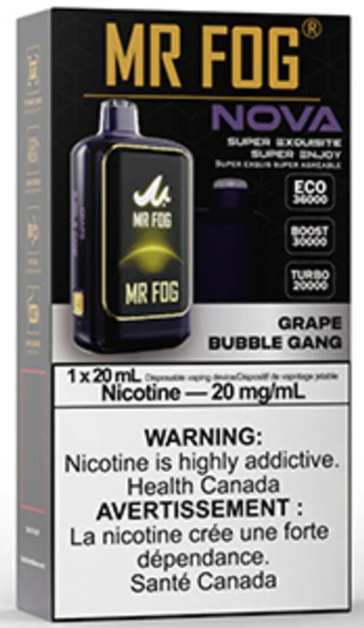 MR FOG NOVA 36K Disposable Grape Bubble Gang