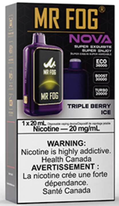 MR FOG NOVA 36K Disposable Vape - Triple Berry Ice Cloud Island Vapour MR FOG NOVA 36K Disposable Vape - Triple Berry Ice Cloud Island Vapour