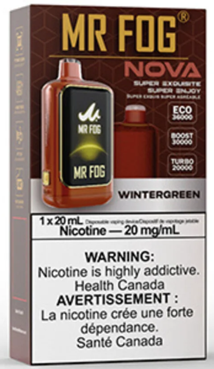 MR FOG NOVA 36K Disposable Vape - Wintergreen Cloud Island Vapour MR FOG NOVA 36K Disposable Vape - Wintergreen Cloud Island Vapour