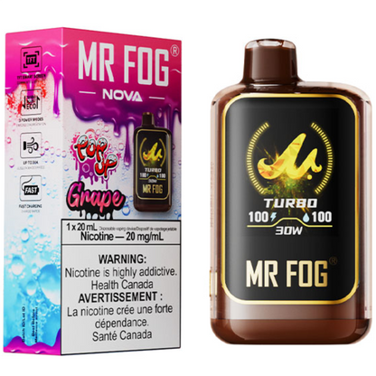 MR FOG NOVA 36K Disposable Vape - Popup Grape Cloud Island Vapour MR FOG NOVA 36K Disposable Vape - Popup Grape Cloud Island Vapour