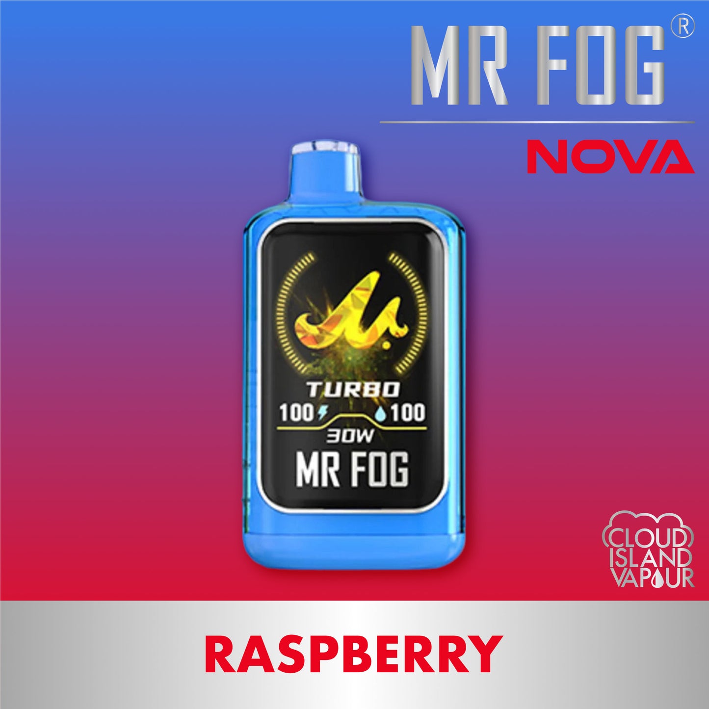 MR FOG NOVA Blue Razz Steezy Raspberry