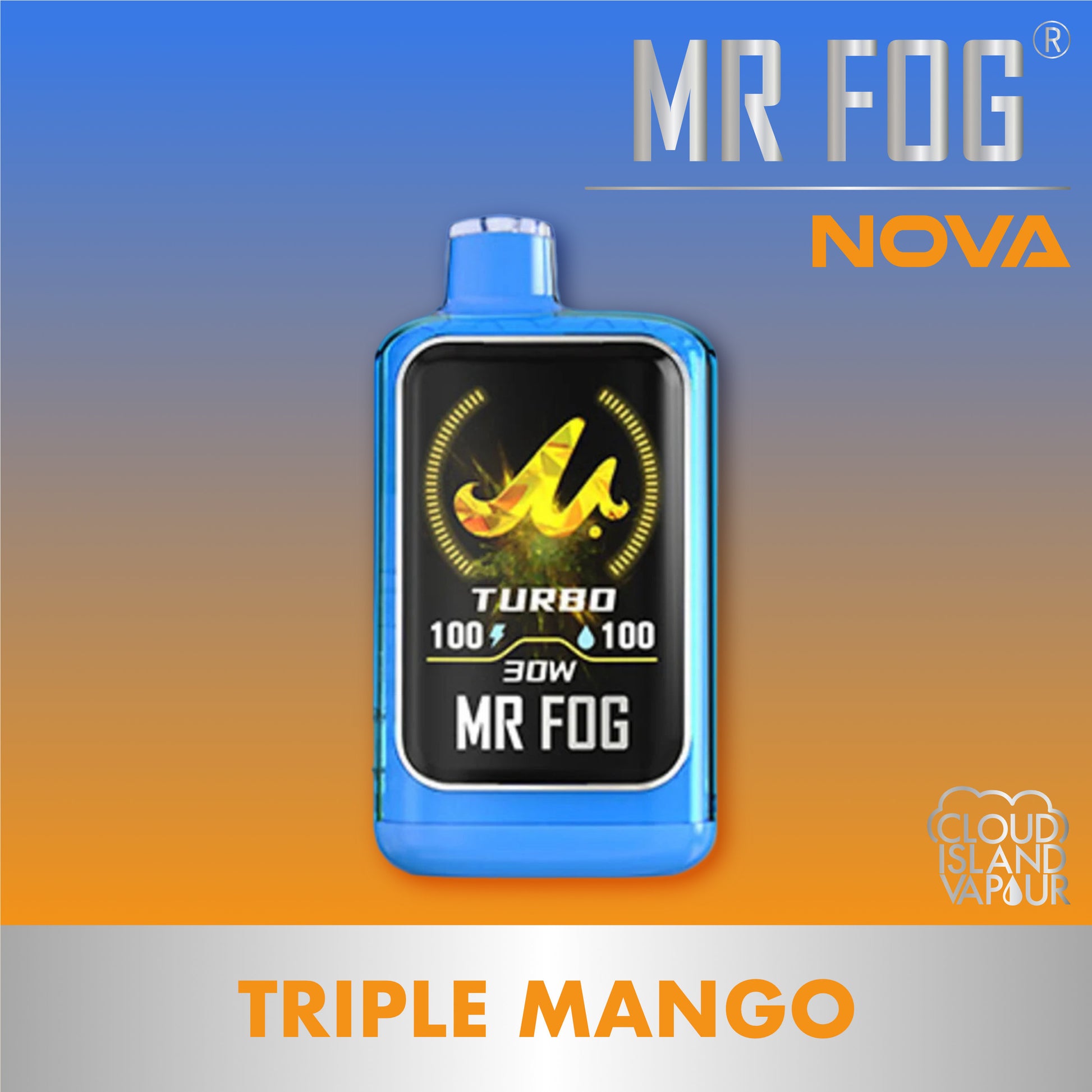 MR FOG NOVA Blue Razz Steezy Triple Mango