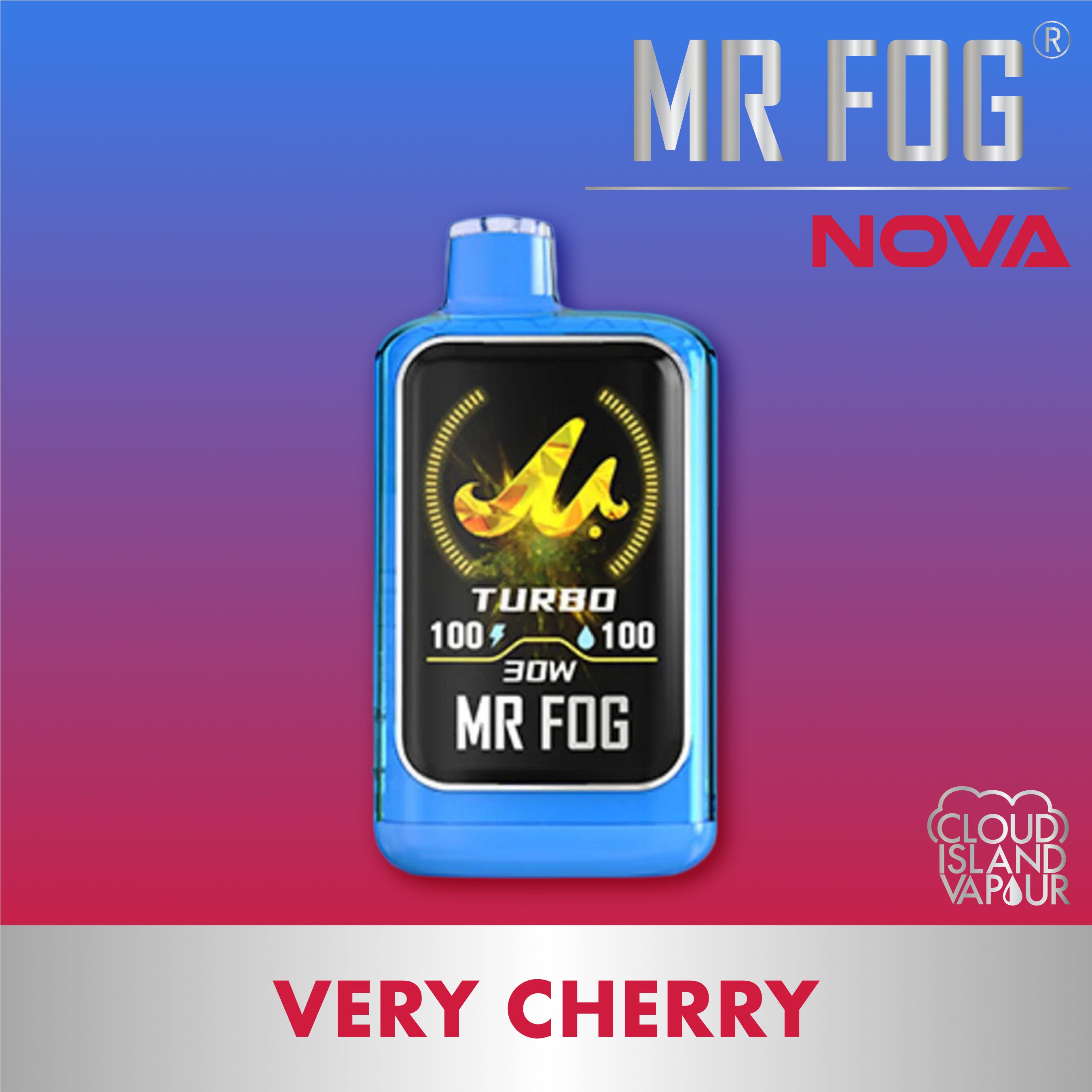 MR FOG NOVA 36K Disposable Vape - Blue Razz Steezy Very Cherry – Cloud ...