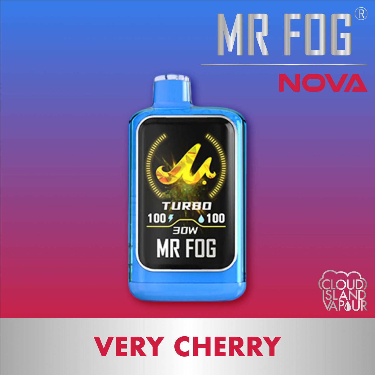 MR FOG NOVA Blue Razz Steezy Very Cherry