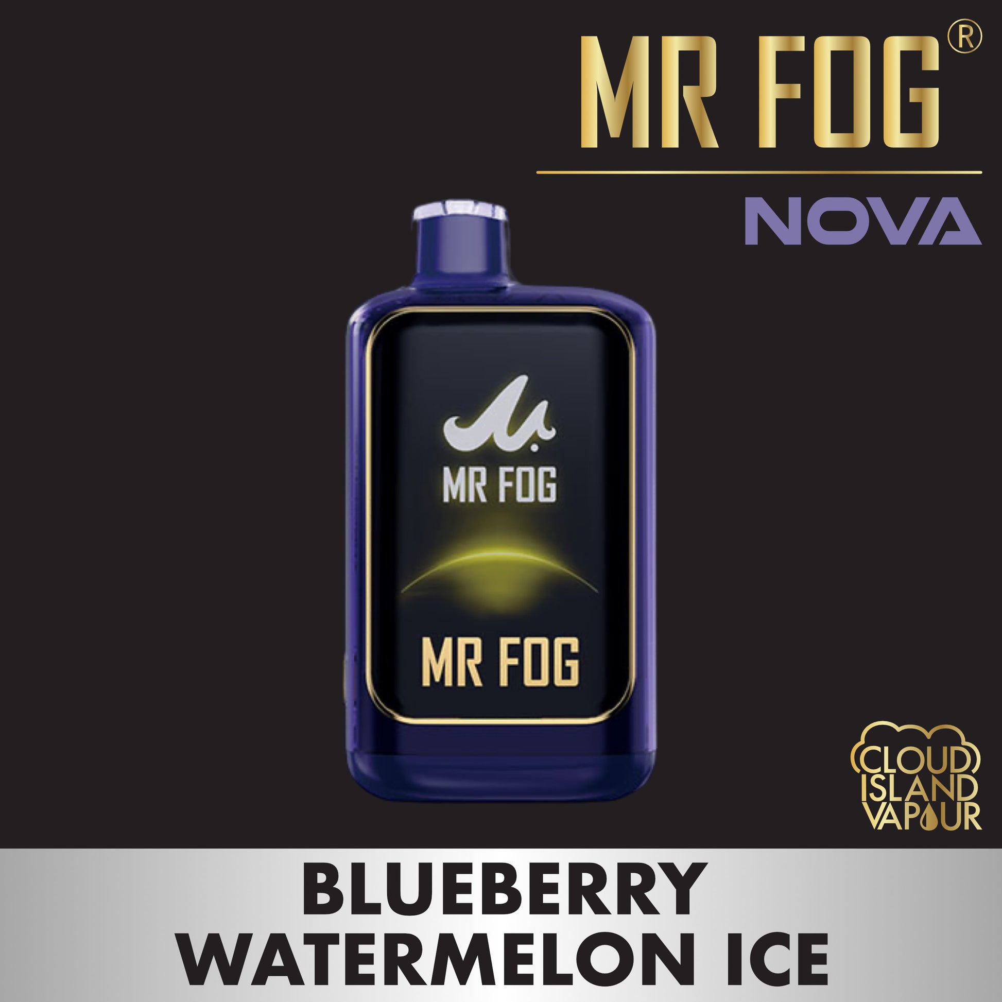Mr Fog Nova Blueberry Watermelon Ice MR FOG NOVA 36K Disposable Vape Mr Fog Nova Blueberry Watermelon Ice MR FOG NOVA 36K Disposable Vape