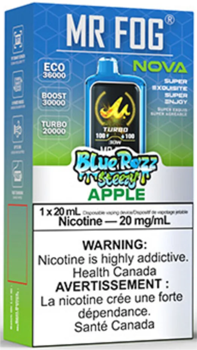 Apple Mr Fog Nova (blue Razz Steezy) 1 Mr Fog Nova 36K Zero Nicotine Vape For Sale Reviews & Deals Rancher Ice Apple Mr Fog Nova (blue Razz Steezy) 1 Mr Fog Nova 36K Zero Nicotine Vape For Sale Reviews & Deals Rancher Ice