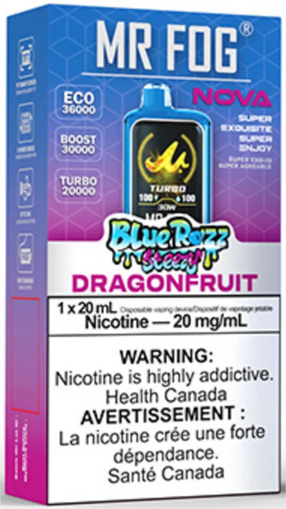 mr fog nova dragonfruit MR FOG NOVA 36K Disposable Vape