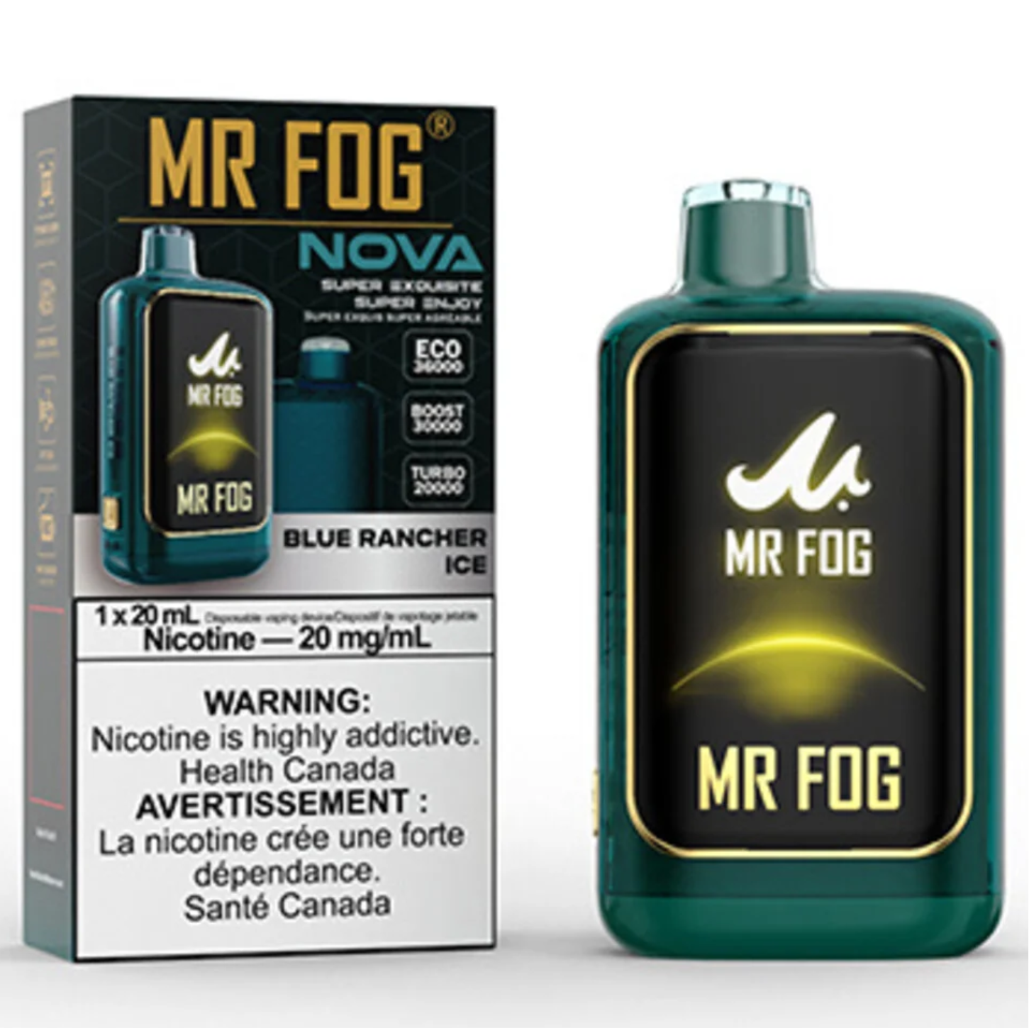 MR FOG NOVA Disposable Vape Blue Rancher Ice