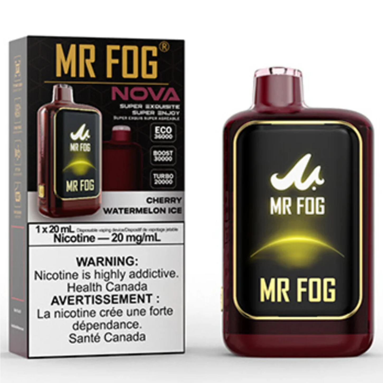 MR FOG NOVA Disposable Vape Cherry Watermelon Ice