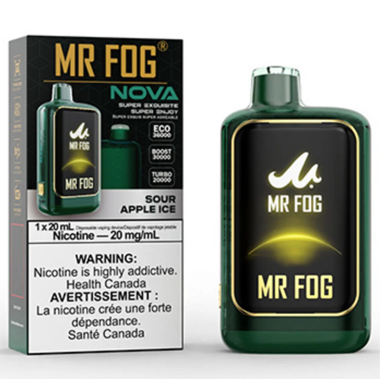 MR FOG NOVA 36K Disposable Vape - Sour Apple Ice Cloud Island Vapour MR FOG NOVA 36K Disposable Vape - Sour Apple Ice Cloud Island Vapour