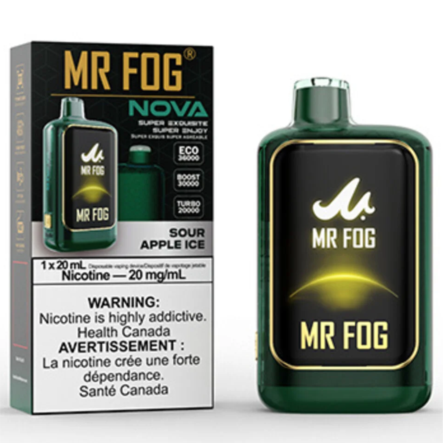 MR FOG NOVA Disposable Vape Sour Apple Ice