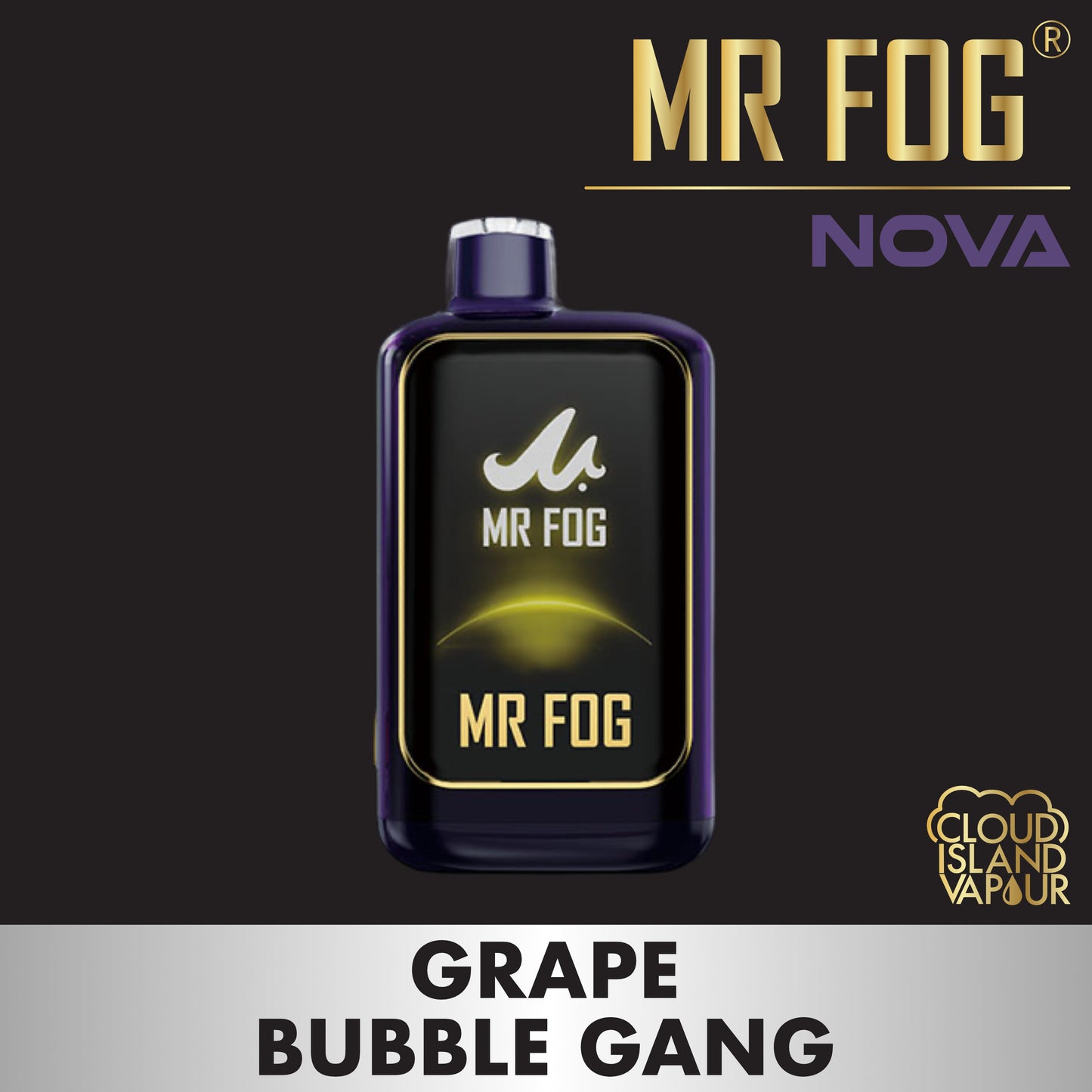 MR FOG NOVA 36K Disposable Vape - Grape Bubble Gang Cloud Island Vapour MR FOG NOVA 36K Disposable Vape - Grape Bubble Gang Cloud Island Vapour