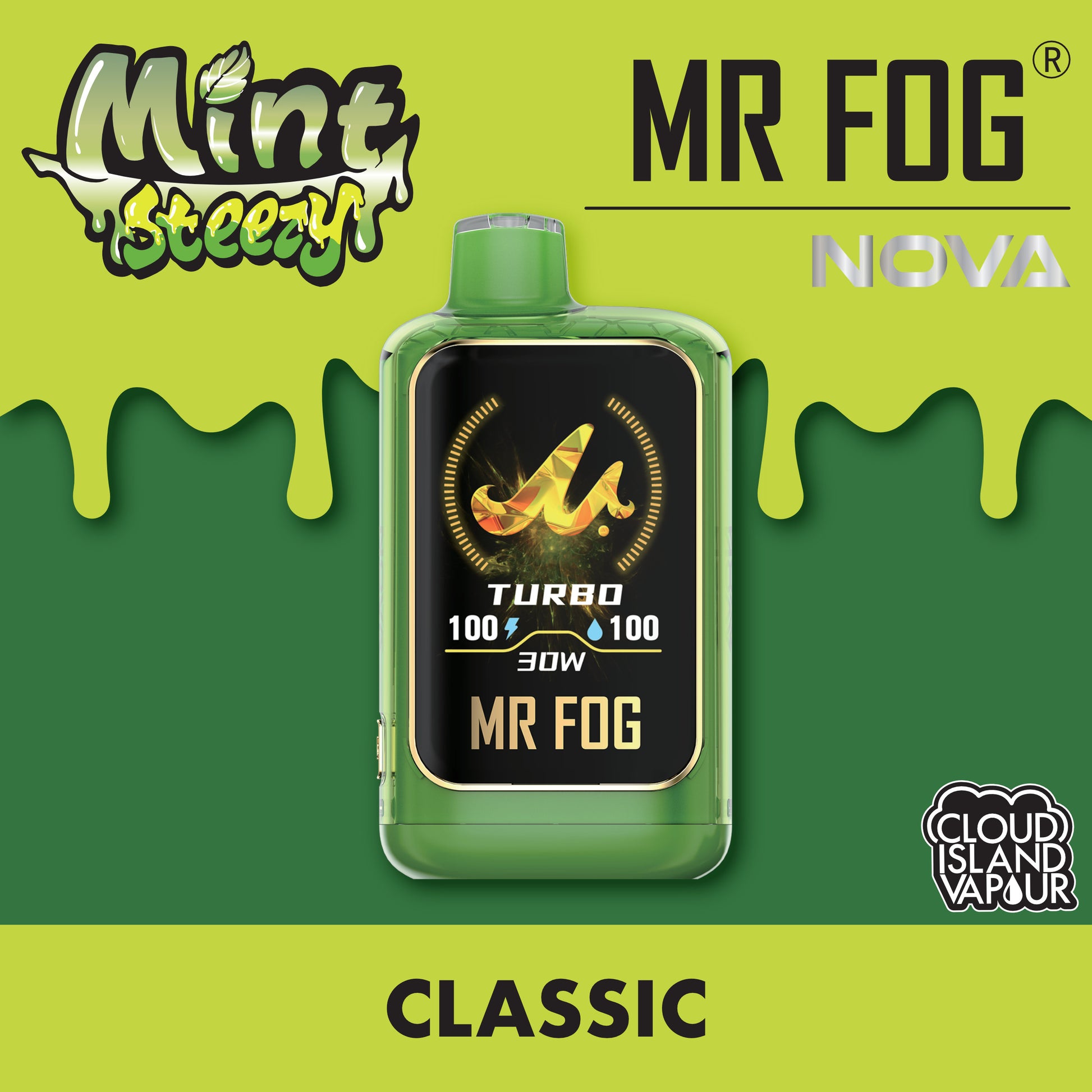 MR FOG NOVA 36K Disposable Vape - Mint Steezy Classic Cloud Island Vapour MR FOG NOVA 36K Disposable Vape - Mint Steezy Classic Cloud Island Vapour
