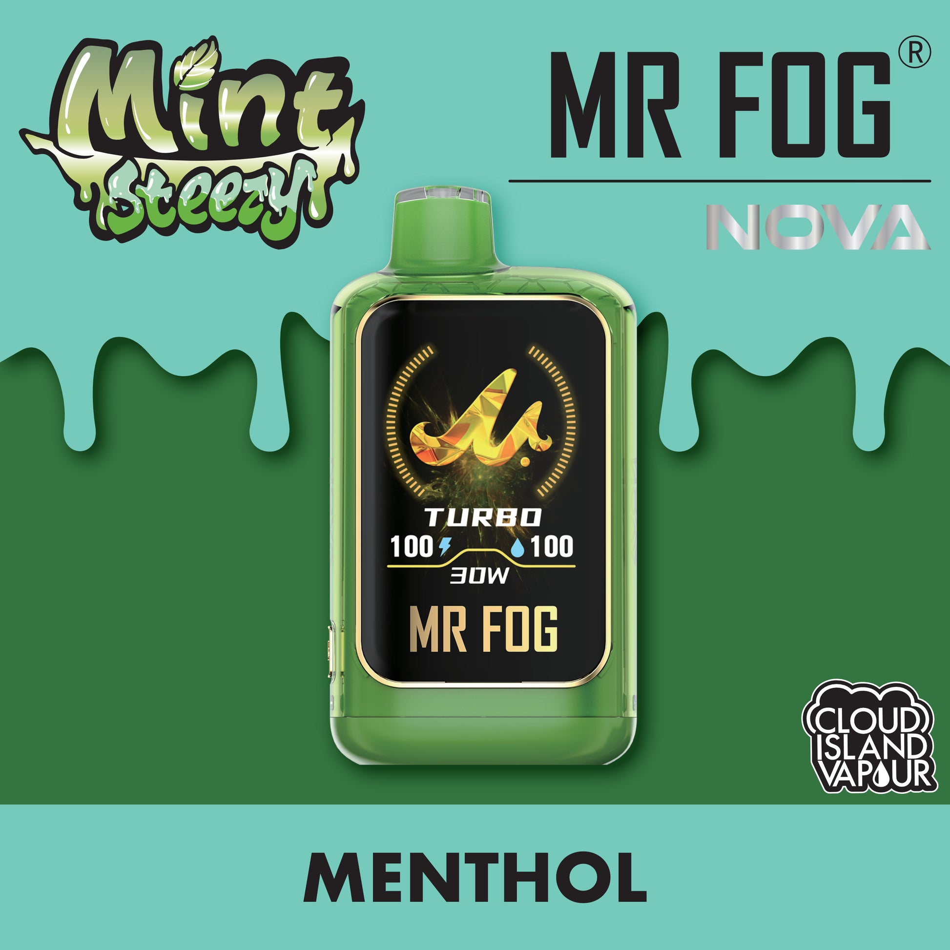 MR FOG NOVA 36K Disposable Vape - Mint Steezy Menthol Cloud Island Vapour MR FOG NOVA 36K Disposable Vape - Mint Steezy Menthol Cloud Island Vapour