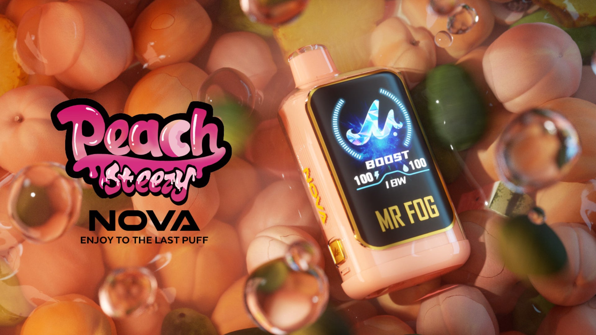 MR FOG NOVA 36K Peach Steezy Disposable Vape Cloud Island Vapour MR FOG NOVA 36K Peach Steezy Disposable Vape Cloud Island Vapour