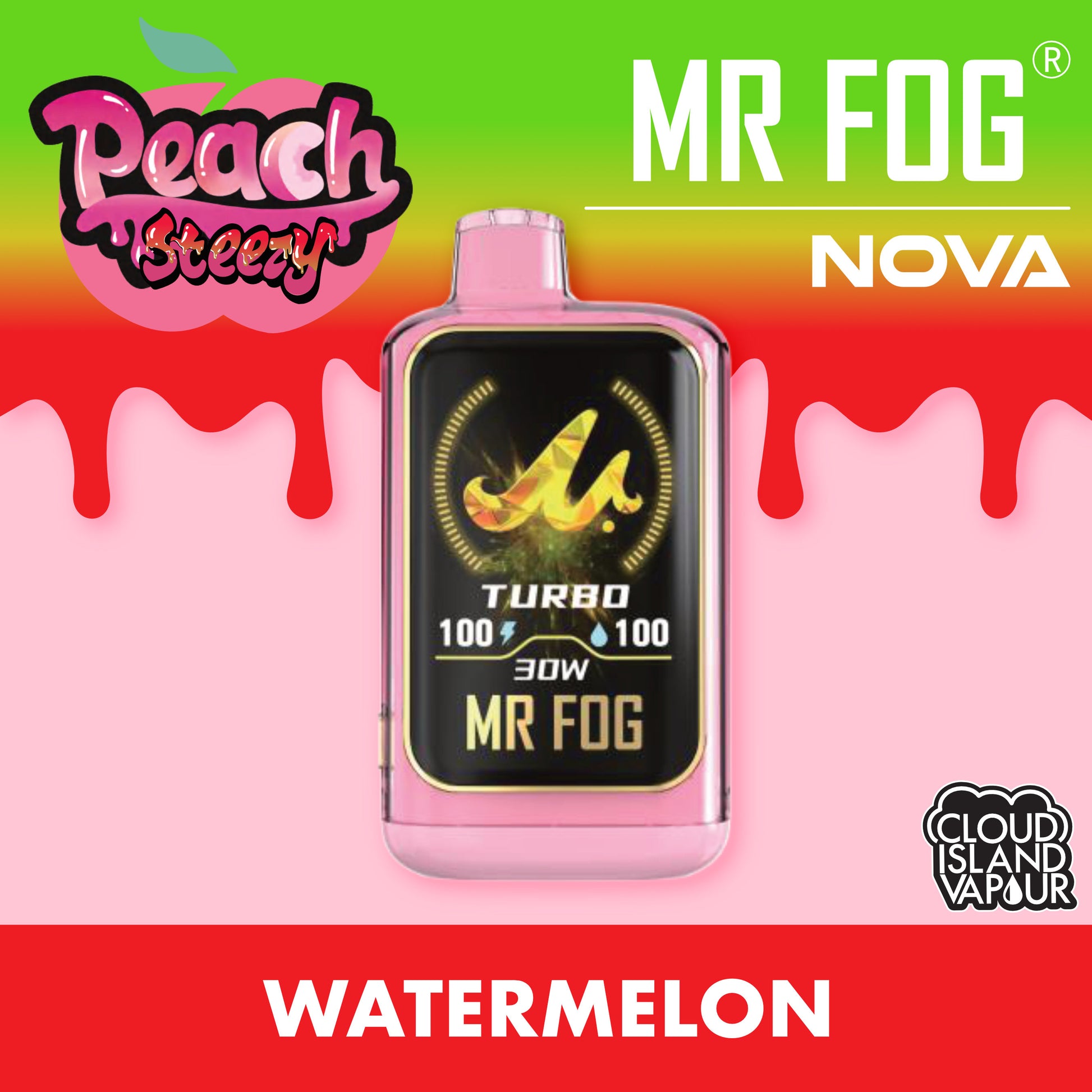 MR FOG NOVA Peach Steezy Watermelon