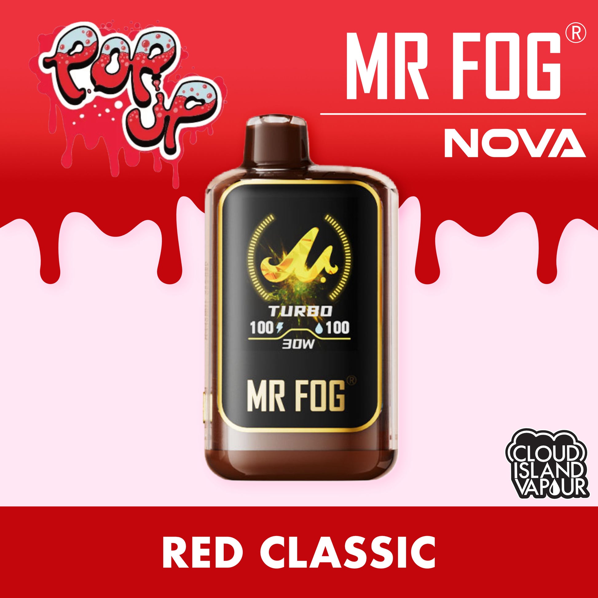MR FOG NOVA Popup Red Classic