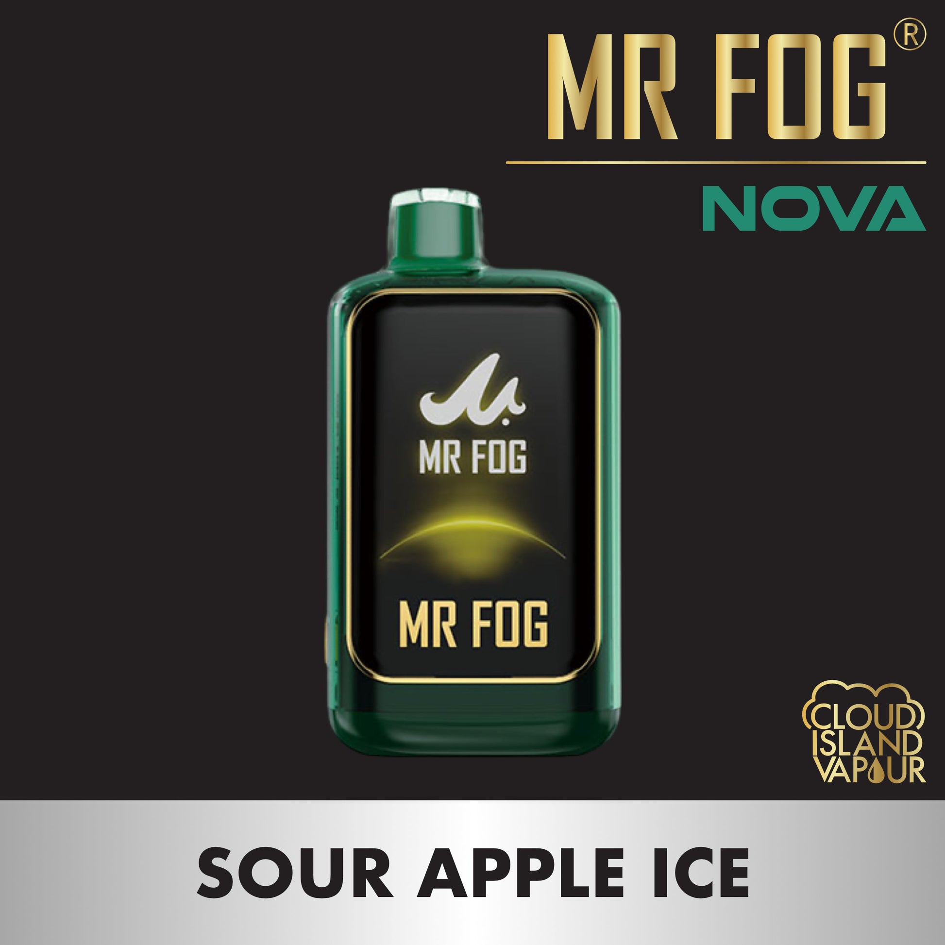 MR FOG NOVA 36K Disposable Vape - Sour Apple Ice Cloud Island Vapour MR FOG NOVA 36K Disposable Vape - Sour Apple Ice Cloud Island Vapour